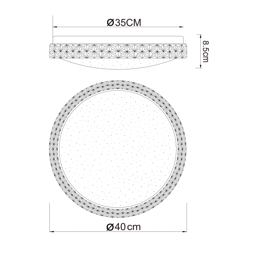 Globo - LED Ceiling light LED/22W/230V 2700/4200/6500K d. 40 cm