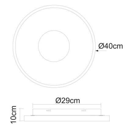 Globo - LED Dimmable ceiling light LED/30W/230V 2700-6000K + remote control