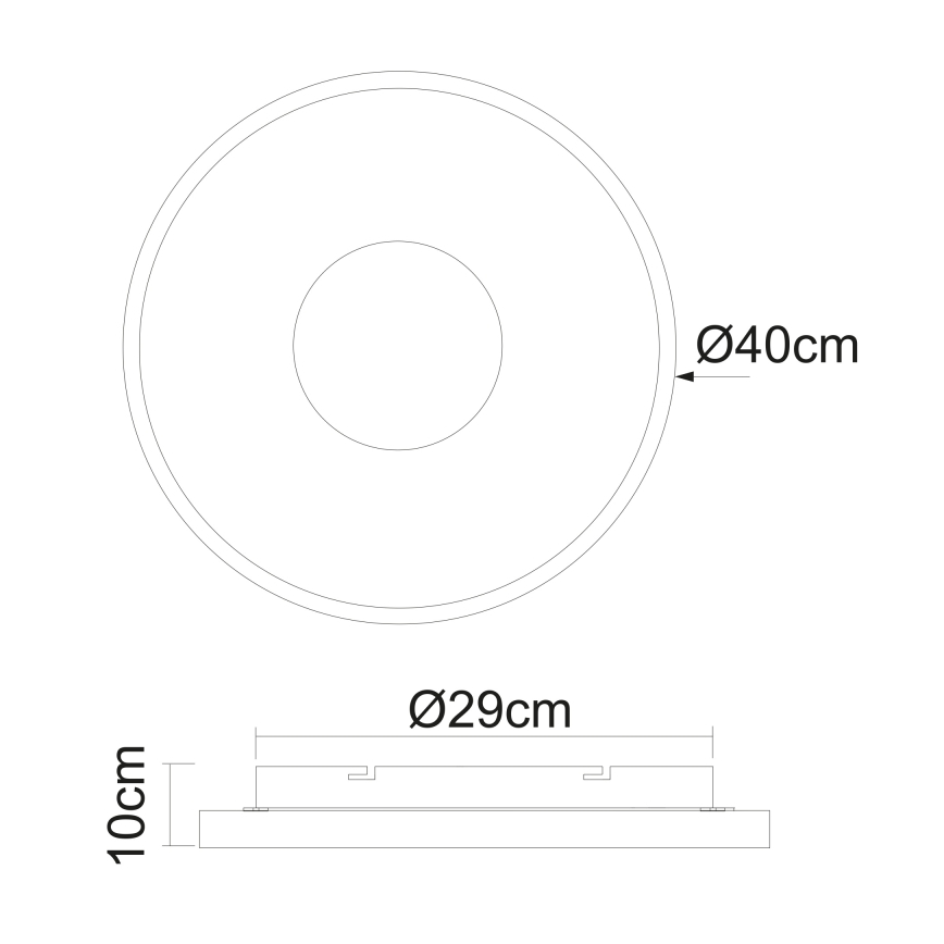 Globo - LED Dimmable ceiling light LED/30W/230V 2700-6000K + remote control