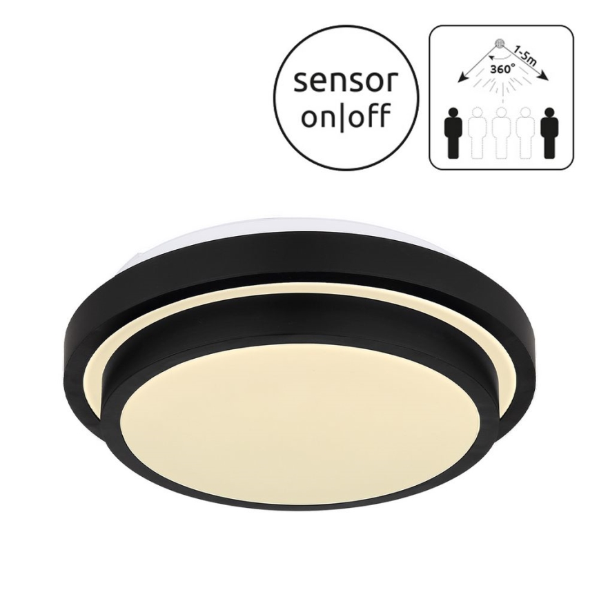 Globo - LED Bathroom ceiling light with a sensor LED/18W/230V IP44