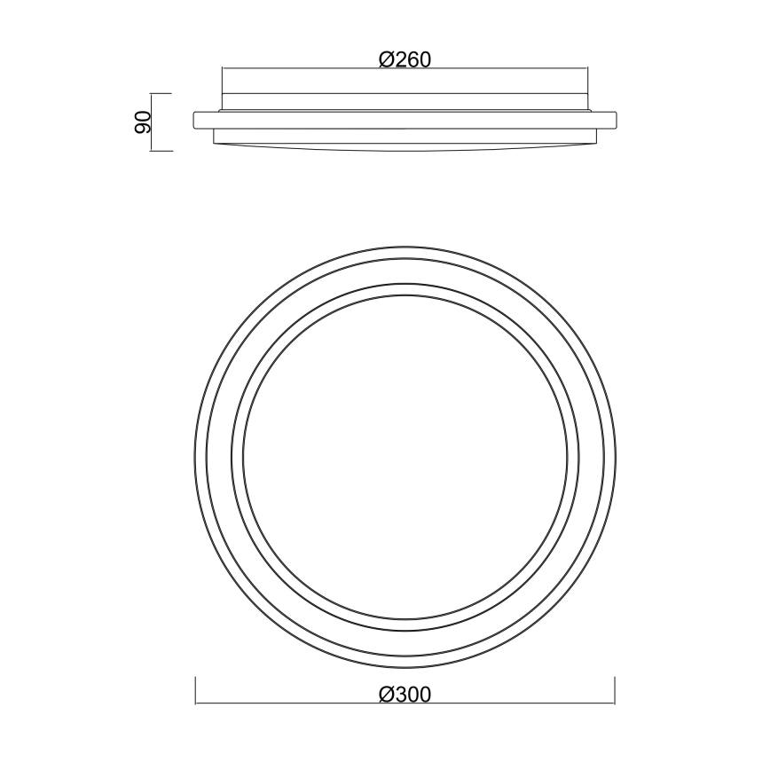 Globo - LED Bathroom ceiling light with a sensor LED/18W/230V IP44