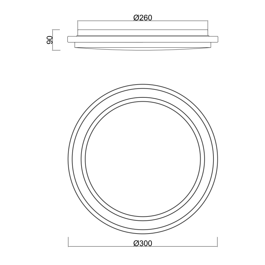 Globo - LED Bathroom ceiling light with a sensor LED/18W/230V IP44