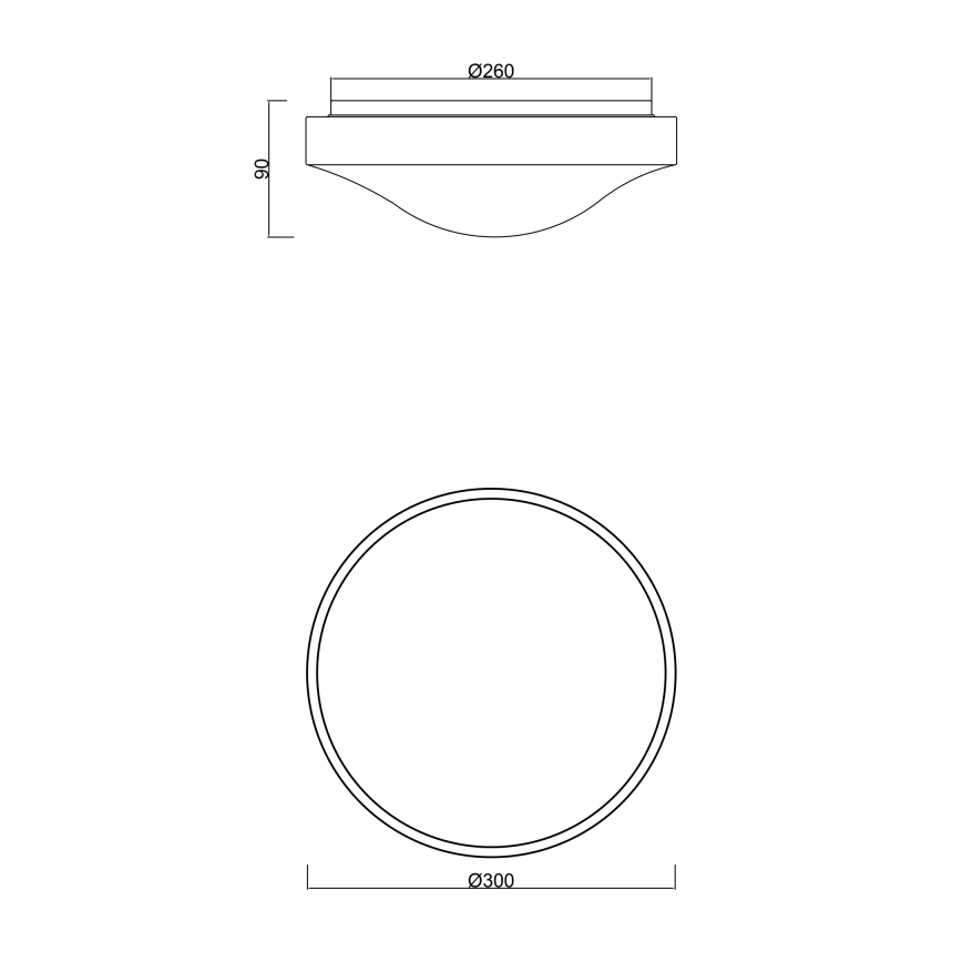 Globo - LED Bathroom ceiling light with a sensor LED/18W/230V IP44
