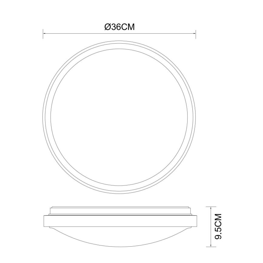 Globo - LED Ceiling light LED/18W/230V 3000/4000/6000K