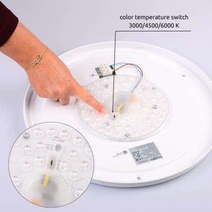 Globo - LED Ceiling light LED/24W/230V 3000/4500/6000K d. 43,7 cm