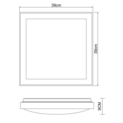 Globo - LED Ceiling light LED/24W/230V 3000/4500/6000K