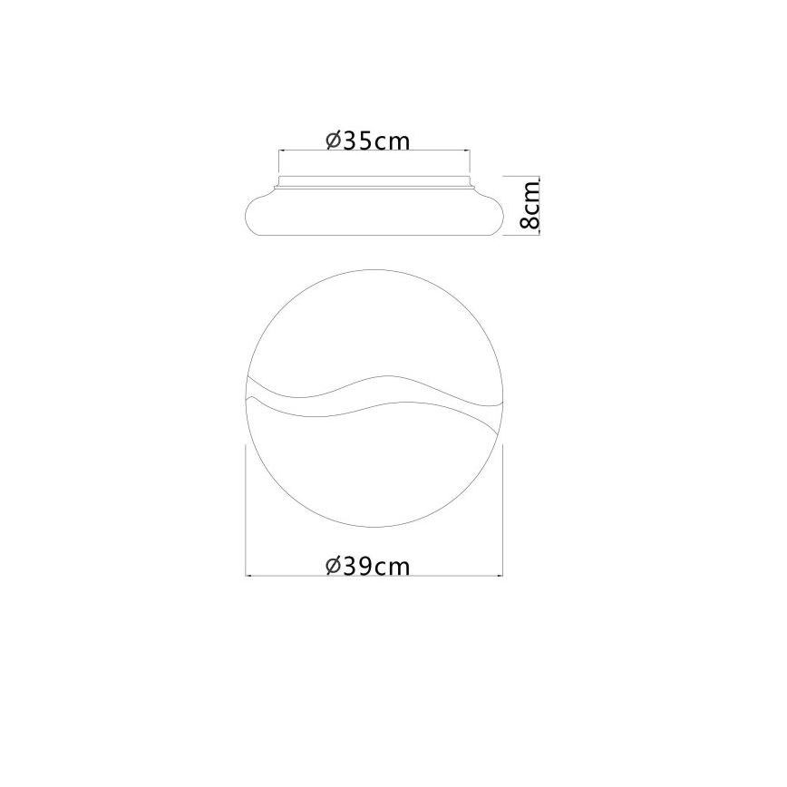 Globo - LED Ceiling light LED/24W/230V 3000/4200/6000K d. 39 cm