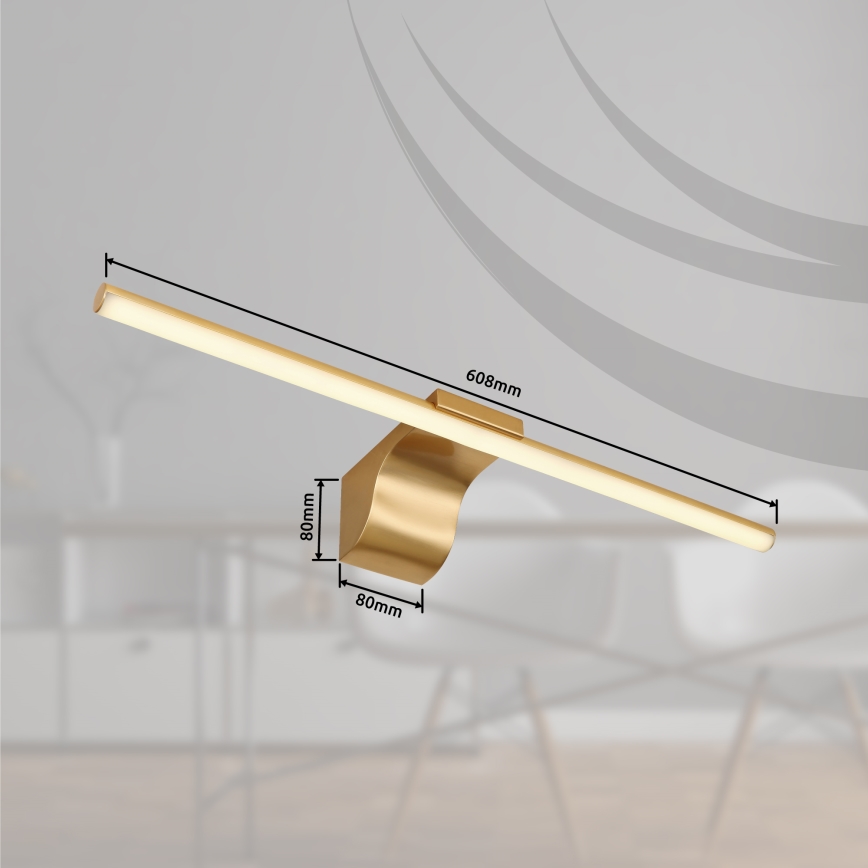 Globo - LED Bathroom mirror lighting LED/10W/230V 60,8 cm IP44 gold