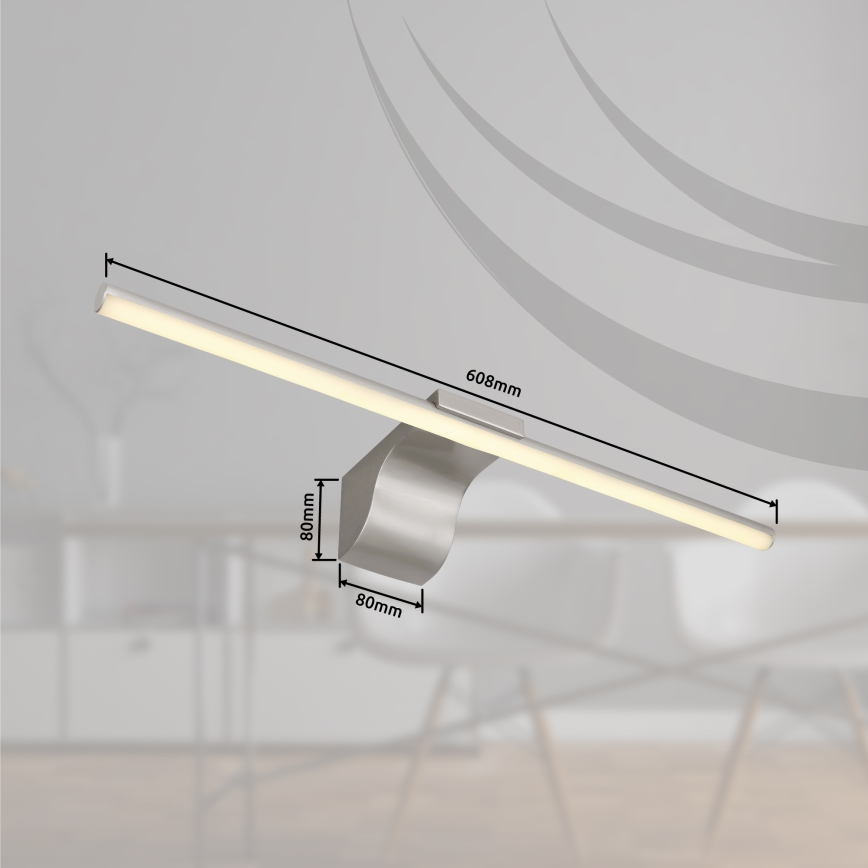 Globo - LED Bathroom mirror lighting LED/10W/230V 60,8 cm IP44 shiny chrome