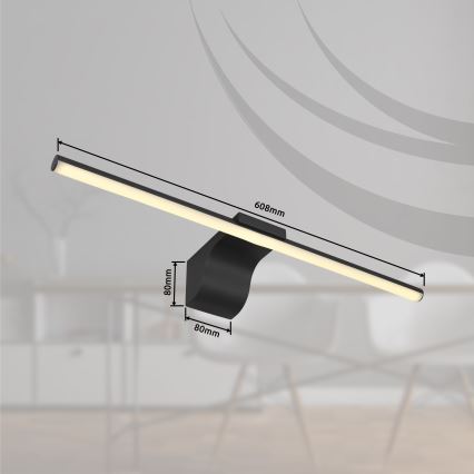Globo - LED Bathroom mirror lighting LED/10W/230V 60,8 cm IP44 black