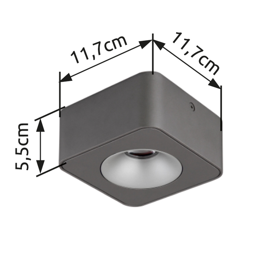 Globo - LED Ceiling light LED/6,5W/230V 11,7x11,7 cm