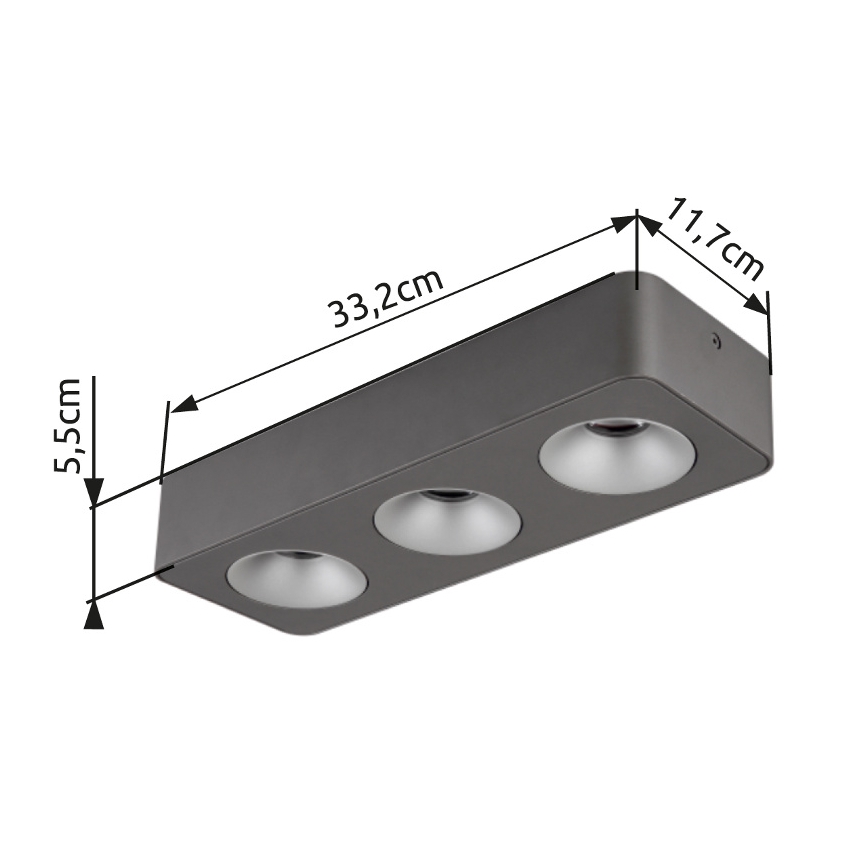 Globo - LED Ceiling light LED/14W/230V 11,7x33,2 cm