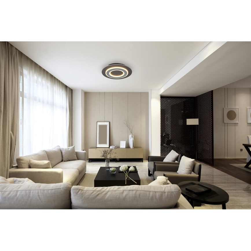 Globo - LED Ceiling light LED/24W/230V 3000K d. 32 cm anthracite
