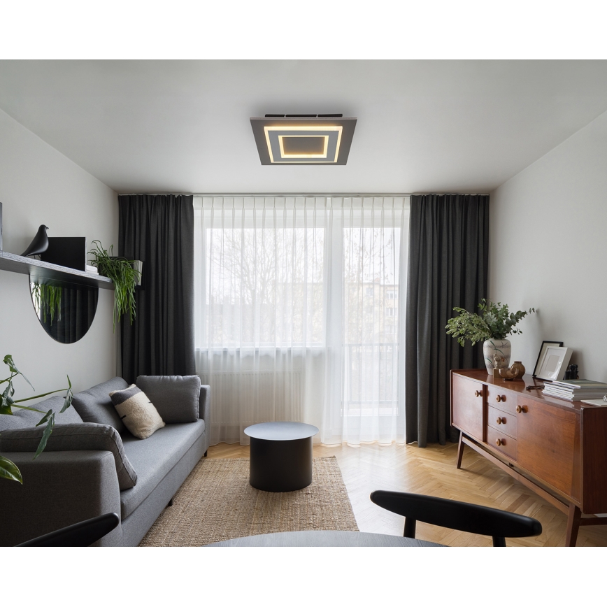 Globo - LED Ceiling light LED/24W/230V 3000K 32x32 cm anthracite