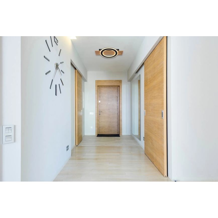 Globo - LED Ceiling light LED/18W/230V brown