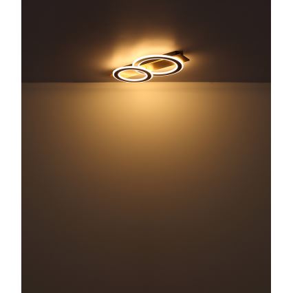 Globo - LED Ceiling light LED/40W/230V brown
