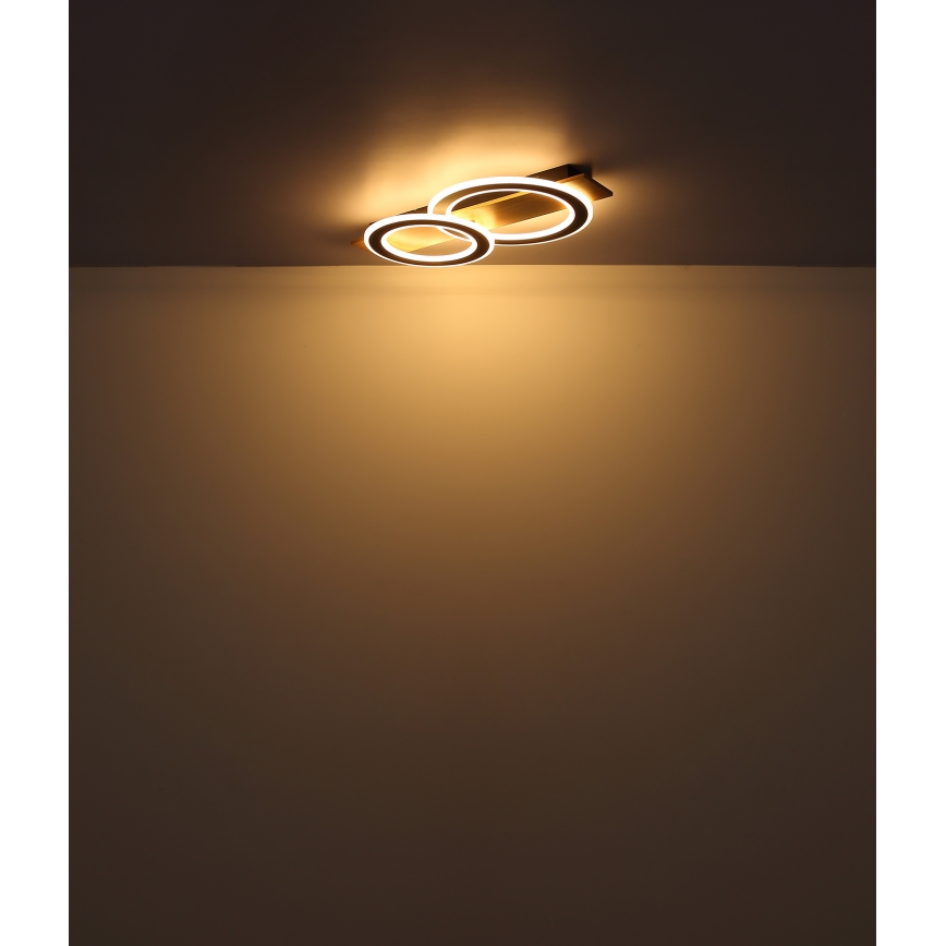 Globo - LED Ceiling light LED/40W/230V brown