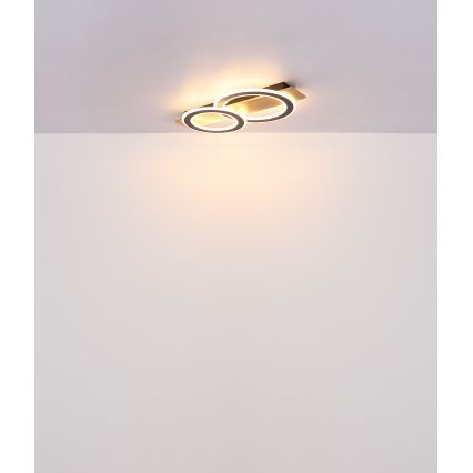 Globo - LED Ceiling light LED/40W/230V brown