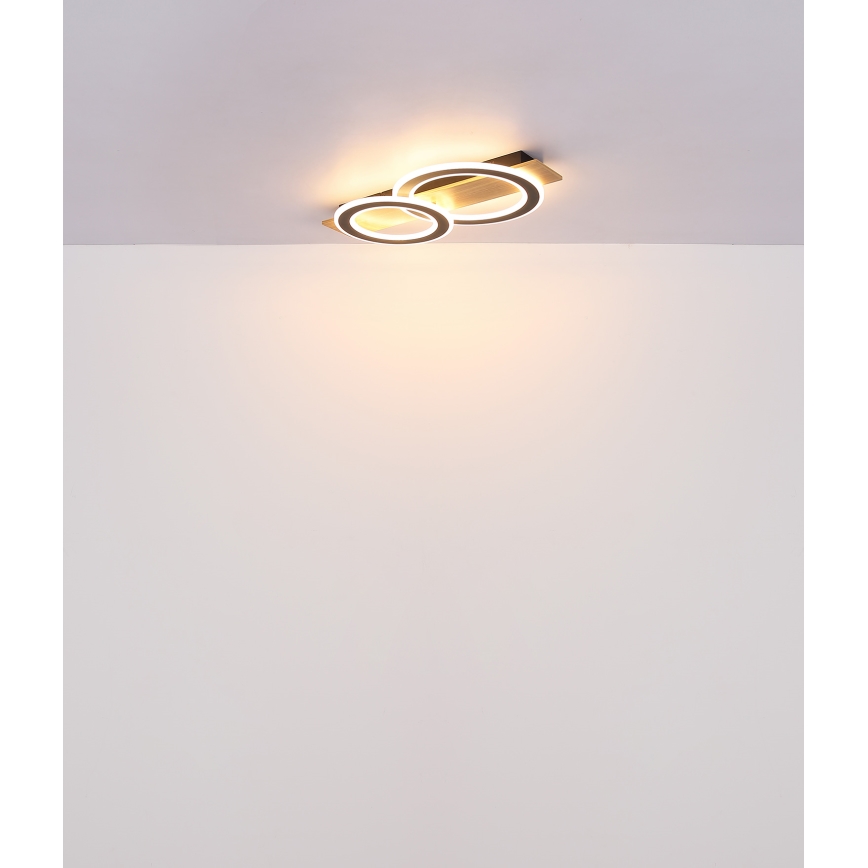 Globo - LED Ceiling light LED/40W/230V brown