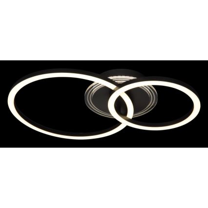 Globo - LED Ceiling light LED/30W/230V 2700/4500/6500K d. 33x50 cm black