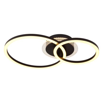 Globo - LED Ceiling light LED/30W/230V 2700/4500/6500K d. 33x50 cm black