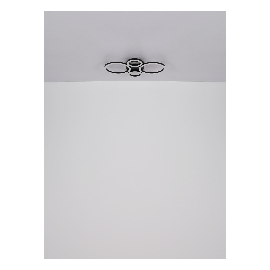 Globo - LED Ceiling light LED/40W/230V 2700/4500/6500K d. 35,5x53 cm black
