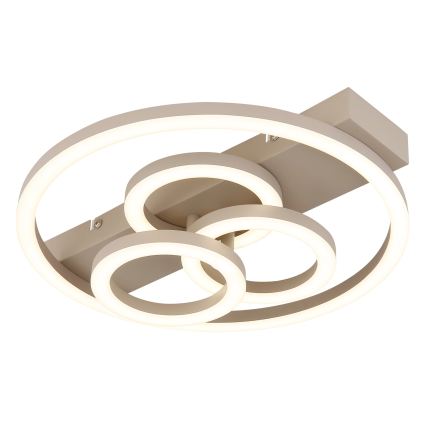 Globo - Dimmable LED ceiling light, 40W/230V, 2700-6500K, Ø 35×33 cm, brass finish + remote control