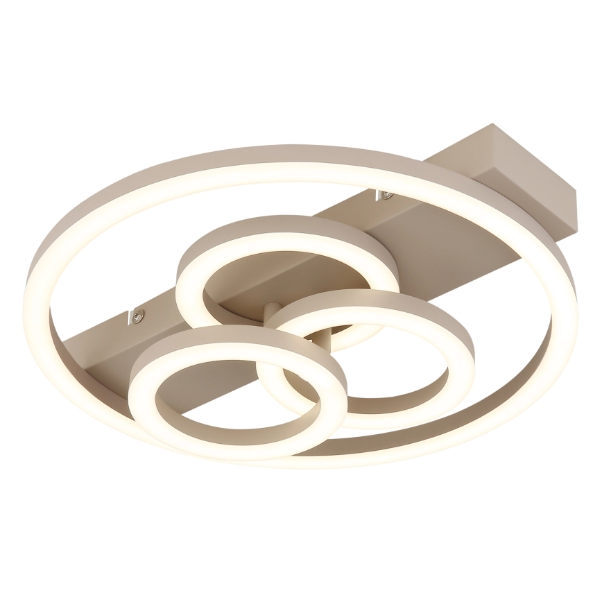 Globo - Dimmable LED ceiling light, 40W/230V, 2700-6500K, Ø 35×33 cm, brass finish + remote control