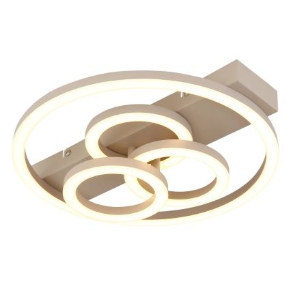Globo - Dimmable LED ceiling light, 40W/230V, 2700-6500K, Ø 35×33 cm, brass finish + remote control