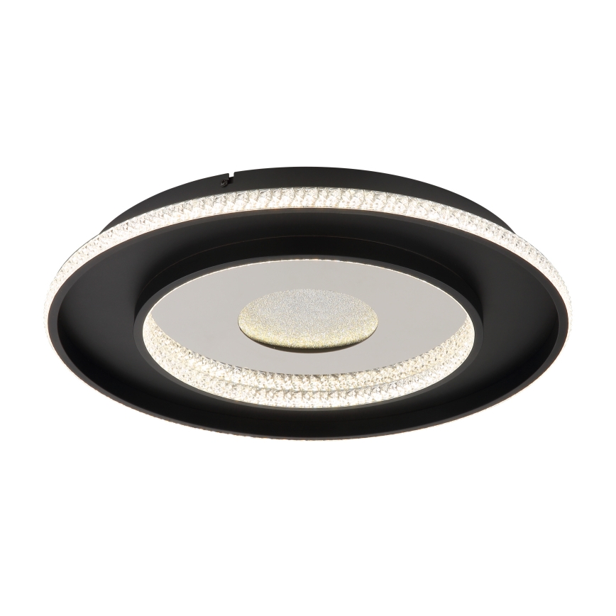 Globo - LED Dimmable ceiling light LED/30W/230V 2700-6500K d. 52,5 cm black + remote control