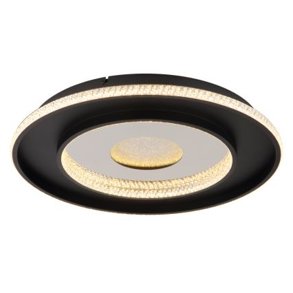 Globo - LED Dimmable ceiling light LED/30W/230V 2700-6500K d. 52,5 cm black + remote control