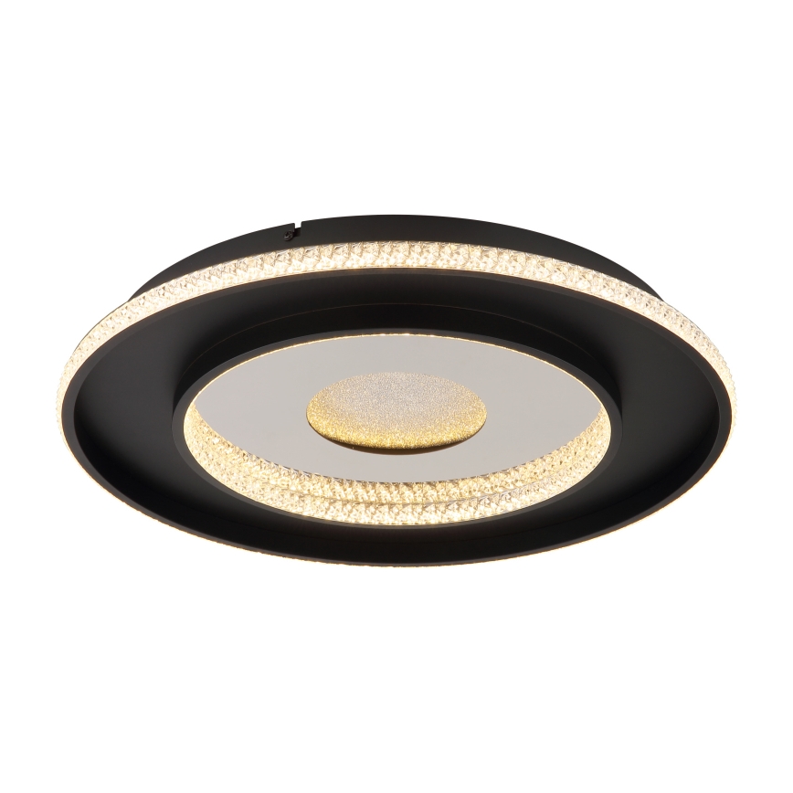 Globo - LED Dimmable ceiling light LED/30W/230V 2700-6500K d. 52,5 cm black + remote control