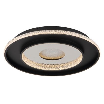 Globo - LED Dimmable ceiling light LED/30W/230V 2700-6500K d. 52,5 cm black + remote control