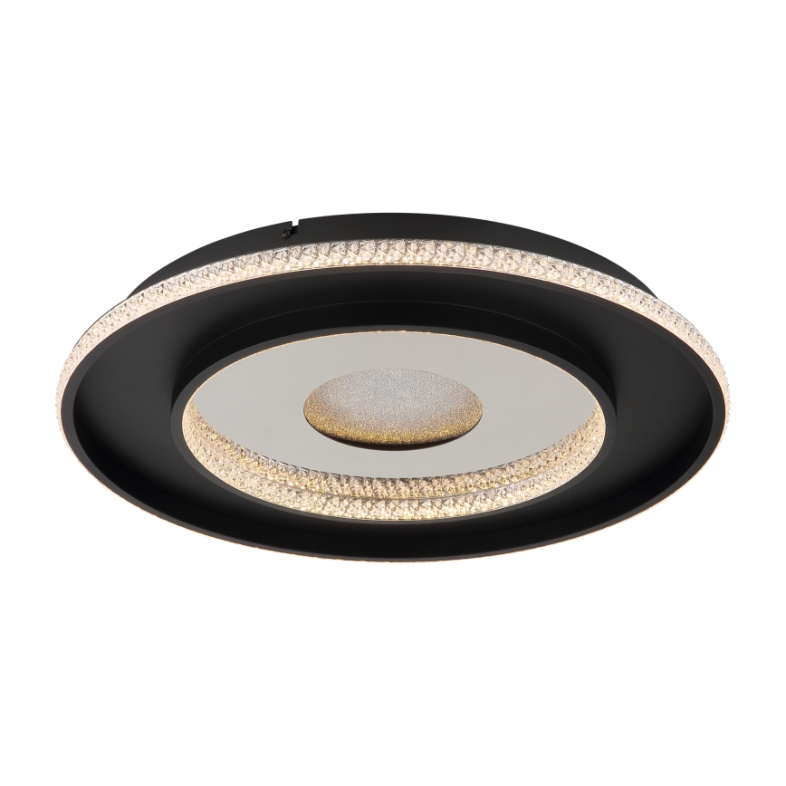 Globo - LED Dimmable ceiling light LED/30W/230V 2700-6500K d. 52,5 cm black + remote control