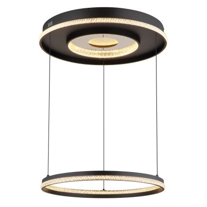Globo - LED Dimmable chandelier on a string LED/54W/230V 2700-6500K d. 60 cm black + remote control