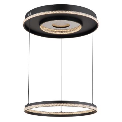 Globo - LED Dimmable chandelier on a string LED/54W/230V 2700-6500K d. 60 cm black + remote control