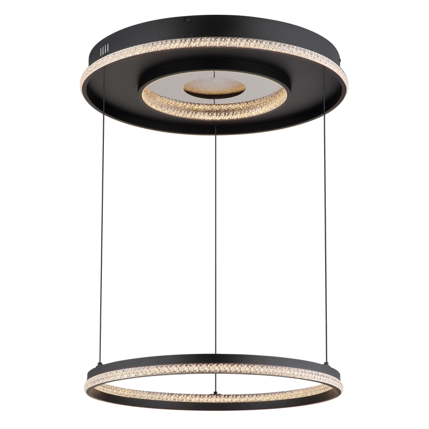 Globo - LED Dimmable chandelier on a string LED/54W/230V 2700-6500K d. 60 cm black + remote control