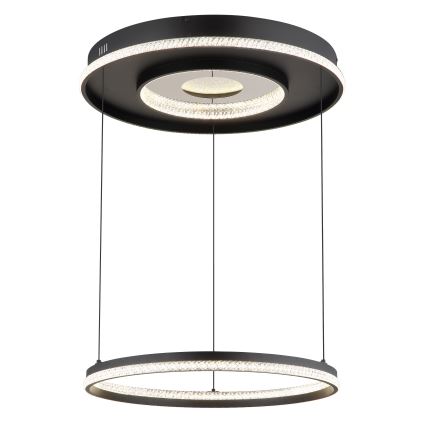 Globo - LED Dimmable chandelier on a string LED/54W/230V 2700-6500K d. 60 cm black + remote control