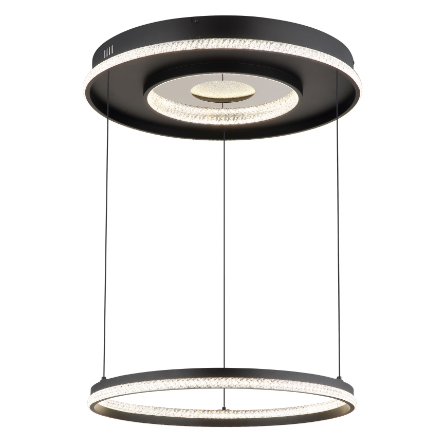 Globo - LED Dimmable chandelier on a string LED/54W/230V 2700-6500K d. 60 cm black + remote control
