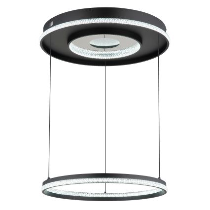 Globo - LED Dimmable chandelier on a string LED/54W/230V 2700-6500K d. 60 cm black + remote control