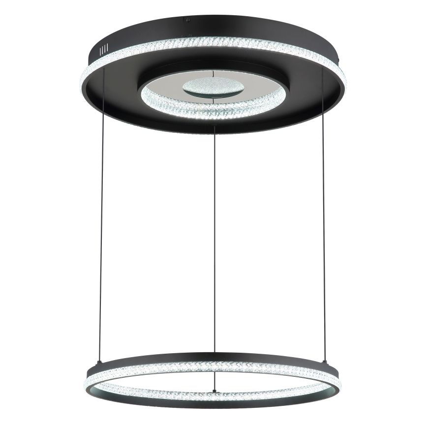 Globo - LED Dimmable chandelier on a string LED/54W/230V 2700-6500K d. 60 cm black + remote control