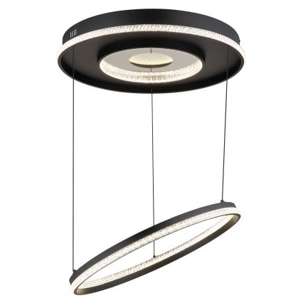 Globo - LED Dimmable chandelier on a string LED/54W/230V 2700-6500K d. 60 cm black + remote control