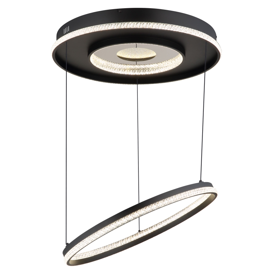 Globo - LED Dimmable chandelier on a string LED/54W/230V 2700-6500K d. 60 cm black + remote control