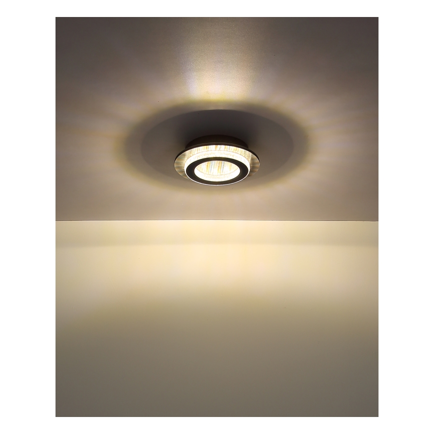 Globo - LED Ceiling Light LED/12W/230V 3000/4000/6500K Ø 20 cm Anthracite
