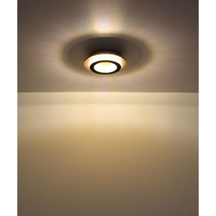 Globo - LED ceiling light LED/12W/230V 3000/4000/6500K dia. 20 cm black