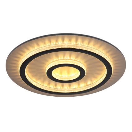 Globo - Dimmable LED Ceiling Light LED/40W/230V 3000-6500K Ø 45 cm Black + Remote Control