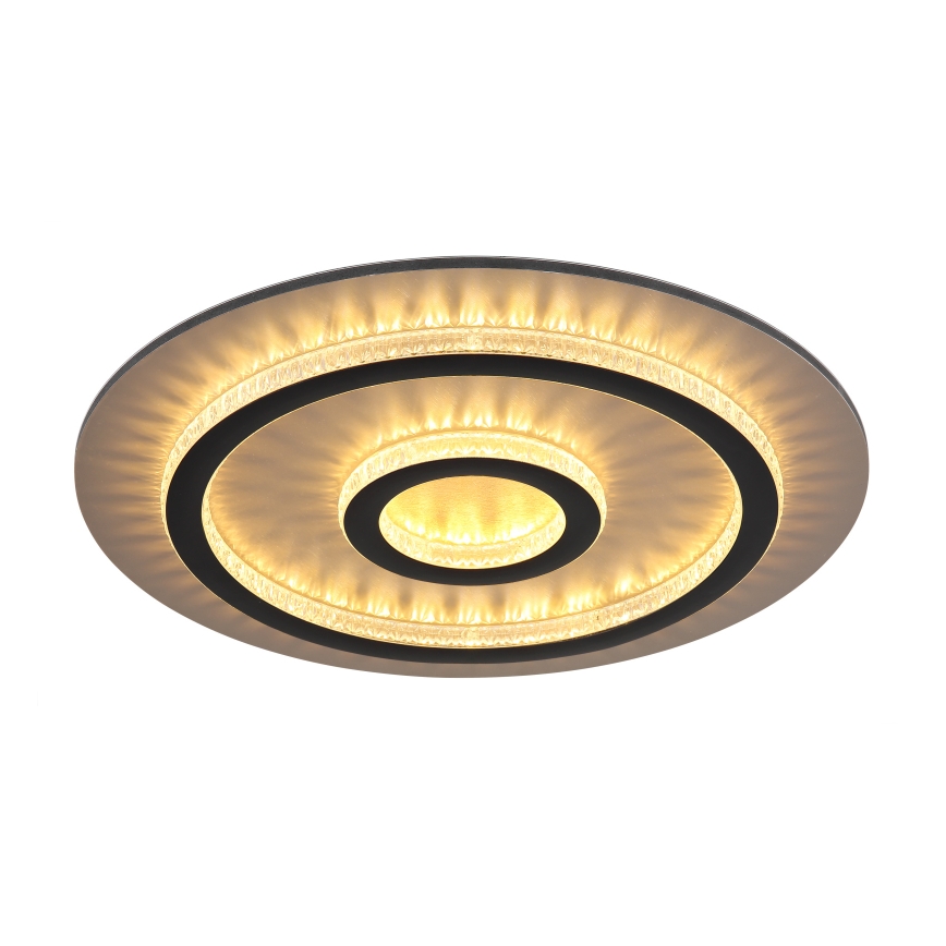 Globo - Dimmable LED Ceiling Light LED/40W/230V 3000-6500K Ø 45 cm Black + Remote Control