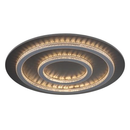 Globo - Dimmable LED Ceiling Light LED/60W/230V 3000-6500K Ø 55 cm Anthracite + Remote Control