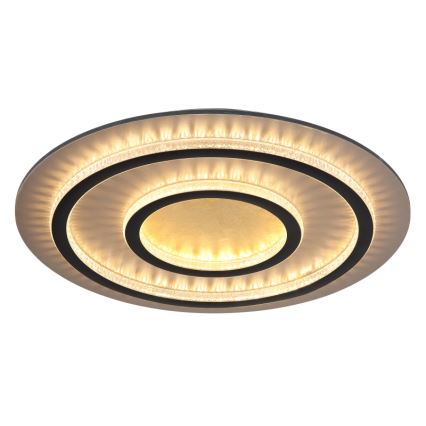 Globo - Dimmable LED Ceiling Light LED/60W/230V 3000-6500K Ø 55 cm Black + Remote Control