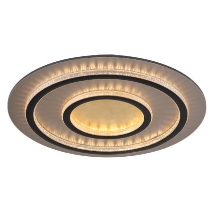 Globo - Dimmable LED Ceiling Light LED/60W/230V 3000-6500K Ø 55 cm Black + Remote Control